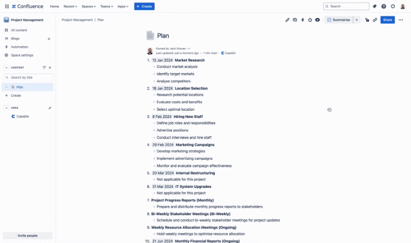 Capable Smart Search in action