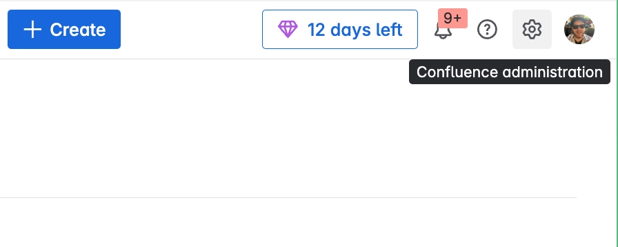 Confluence Administration Page