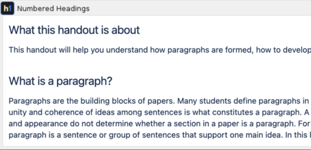 Migrate Appfire Numbered Headings to Capable