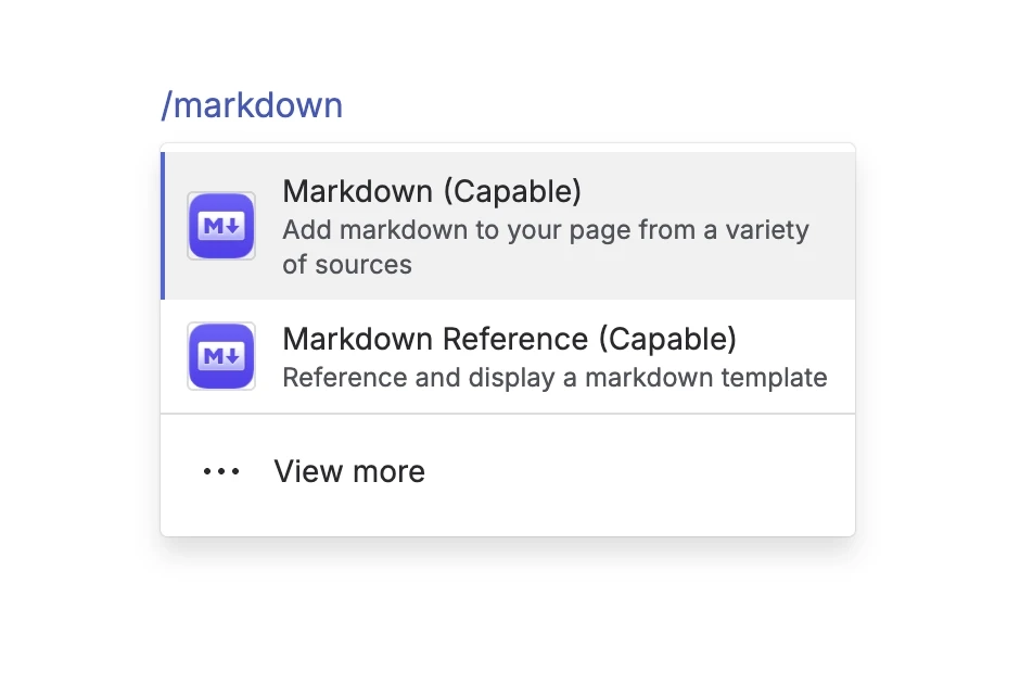 Insert Markdown into Confluence Pages