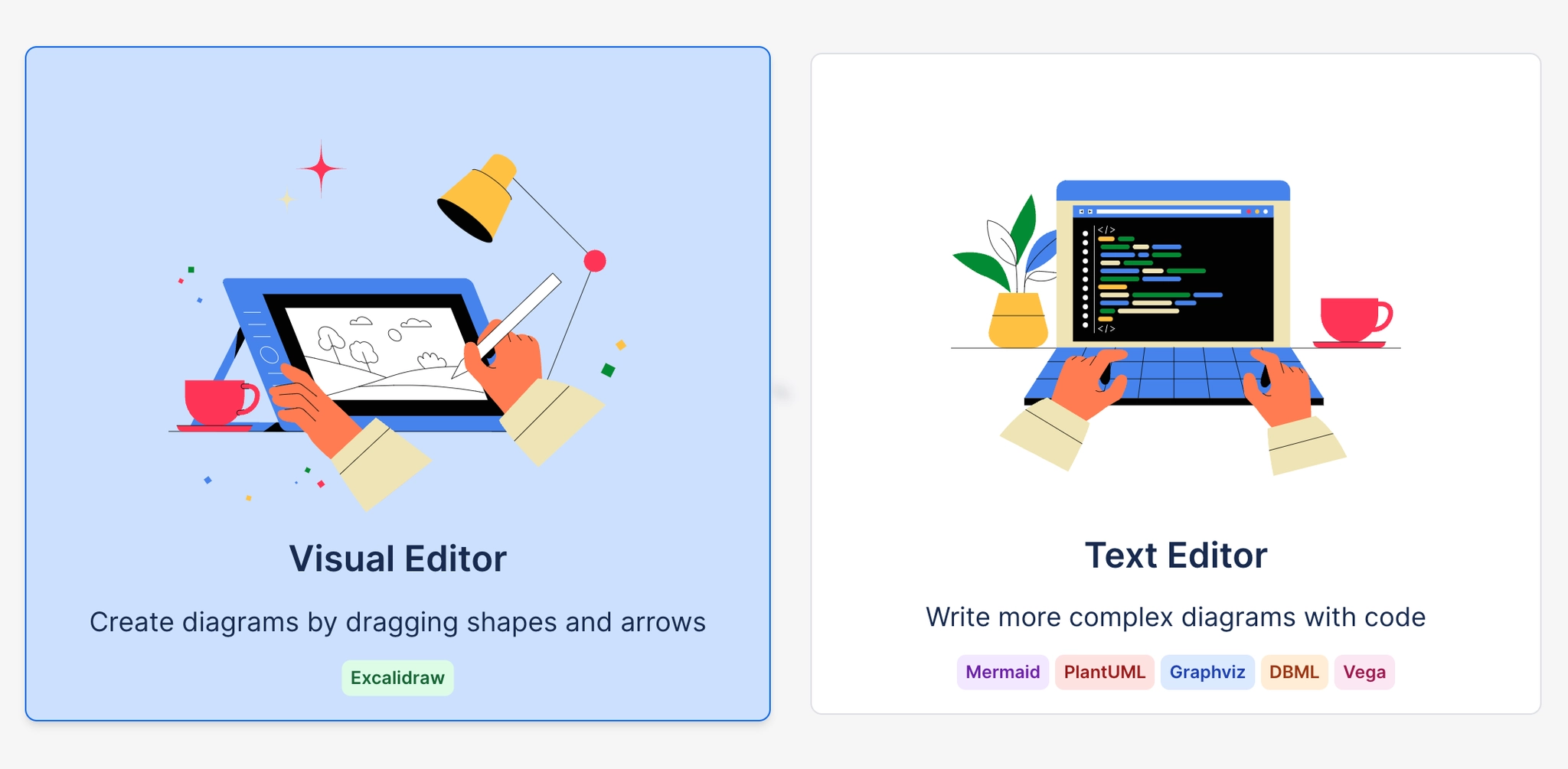 Visual vs Text Editor for Diagrams in Confluence