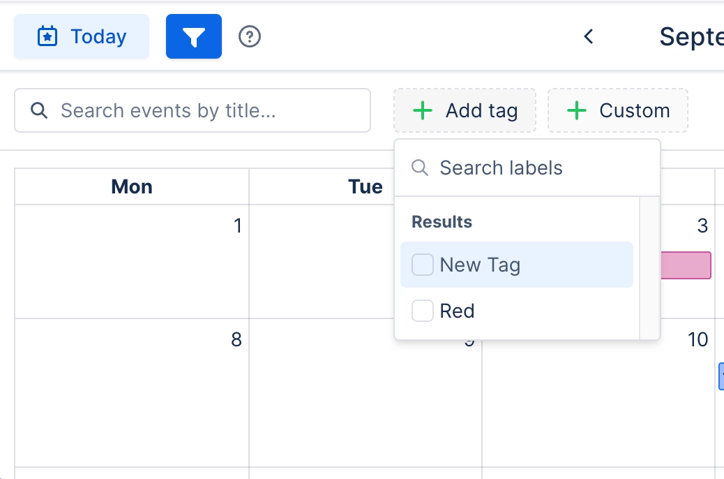 Filter on tags in Confluence