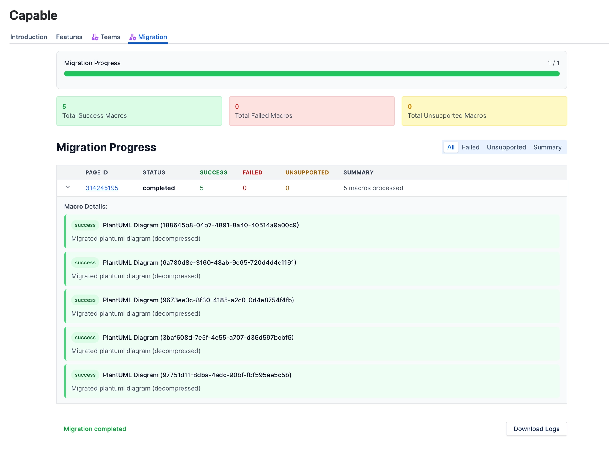Capable Migration Assistant