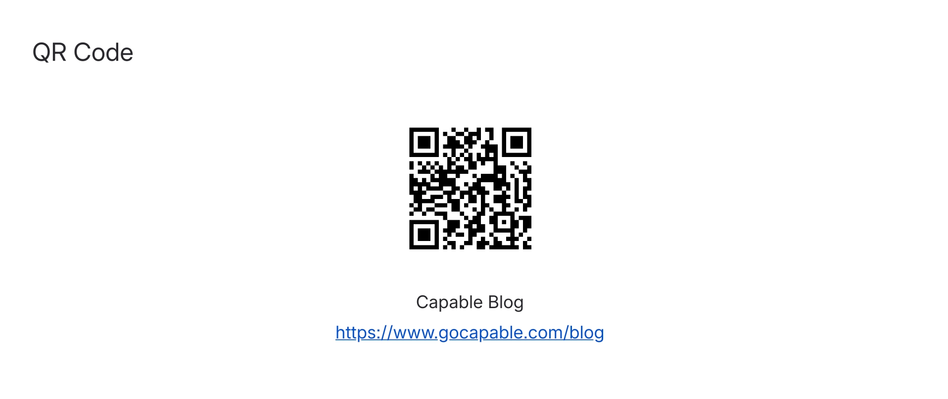 Exporting QR Codes in Confluence
