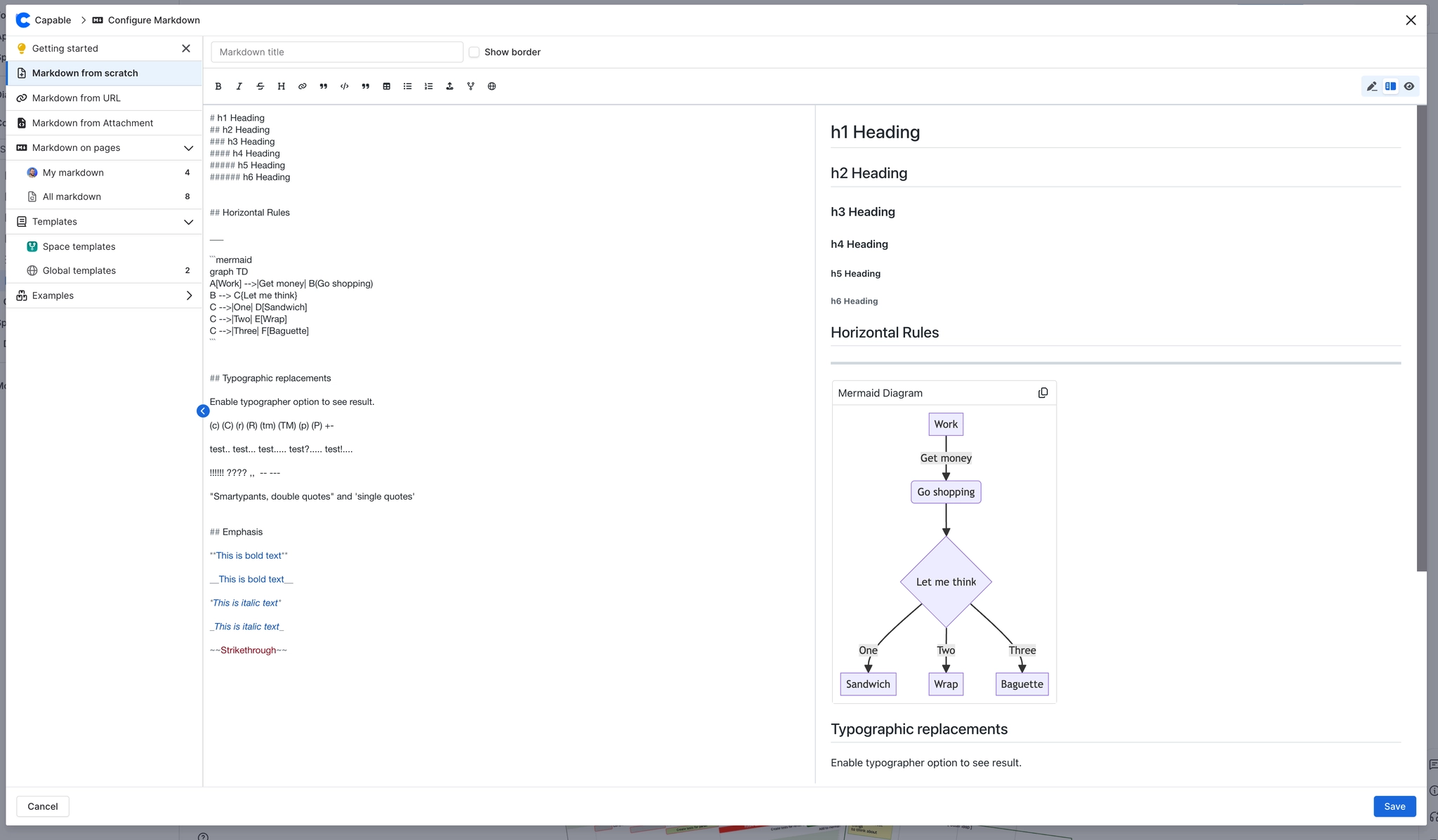 View Live Markdown Preview