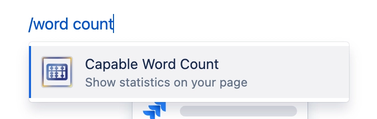 Insert Word Count Macro for Confluence