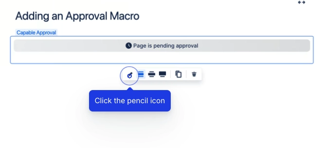 Insert an approval banner in Confluence