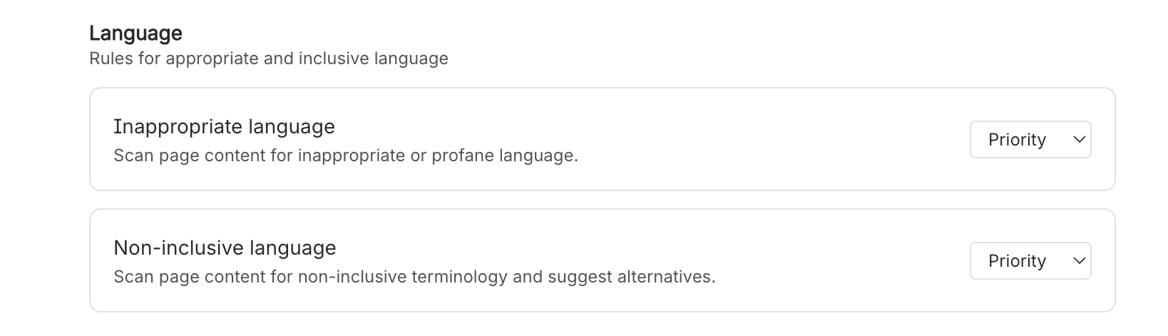 Language Rules