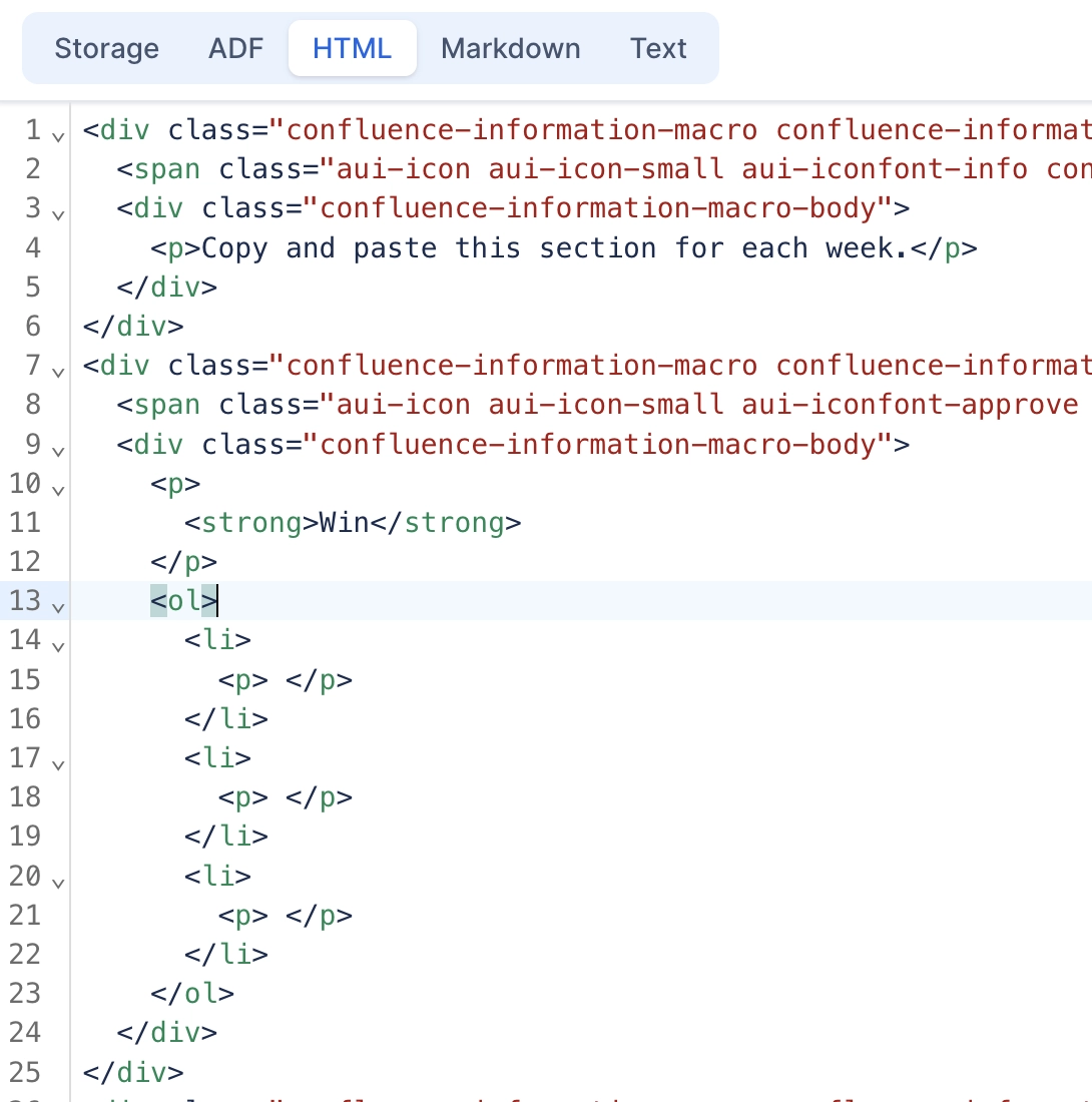 Export Confluence page to HTML