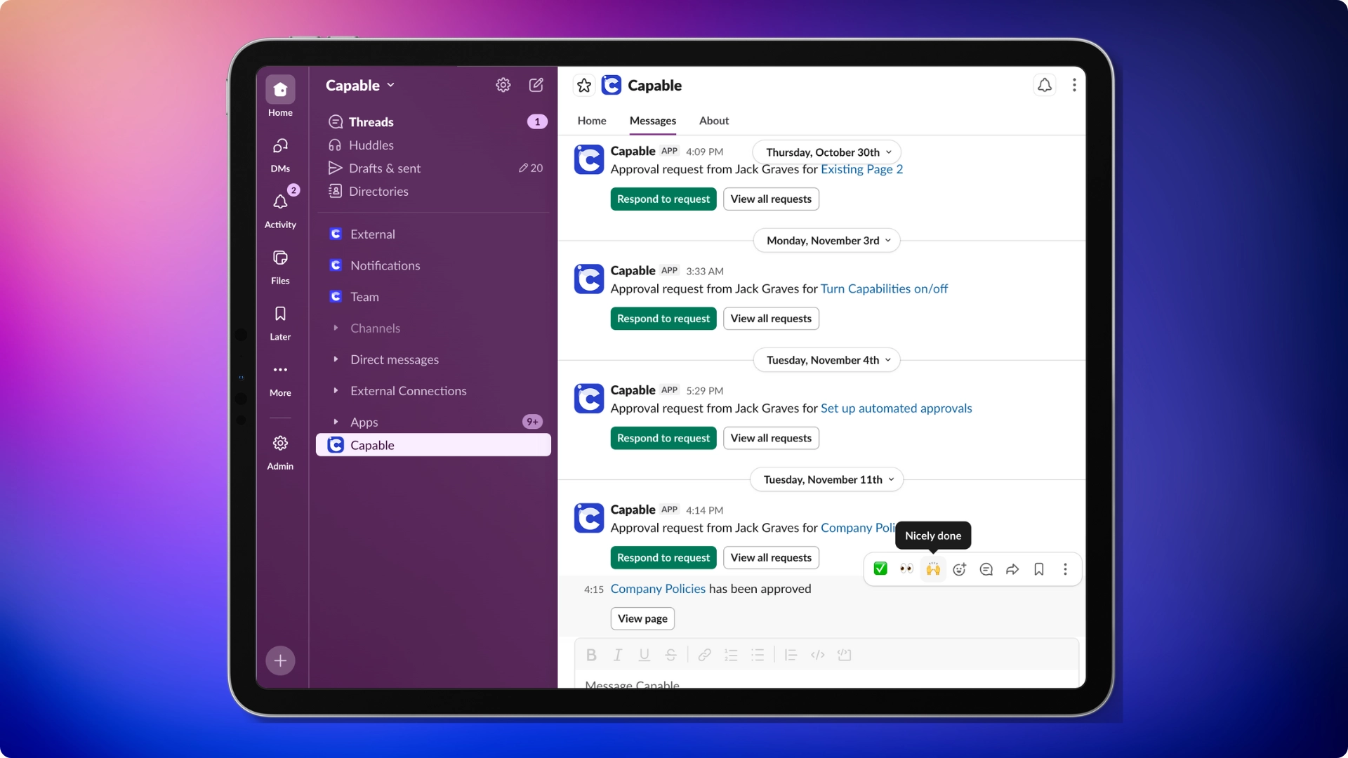 Confluence Approval Slack Notifications