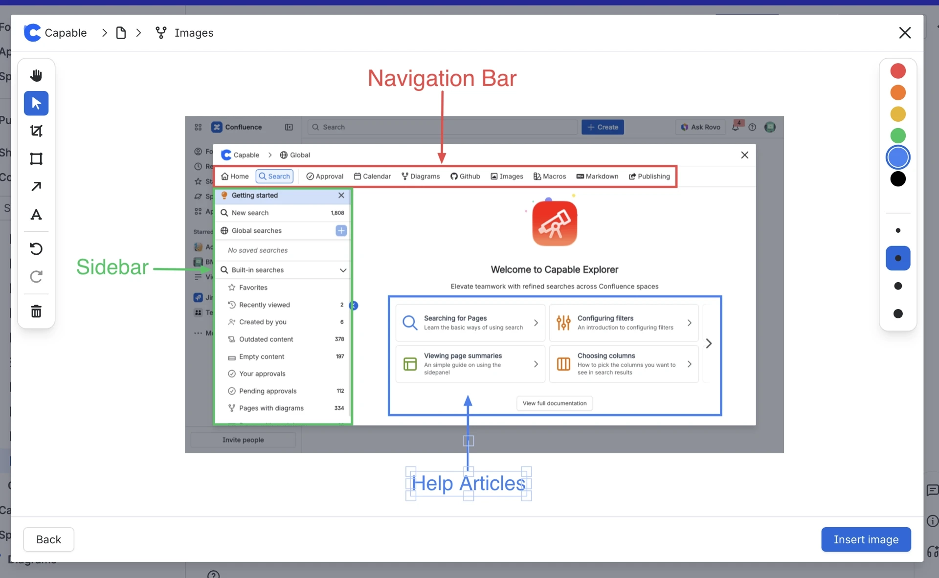 Edit and annotate images in Confluence