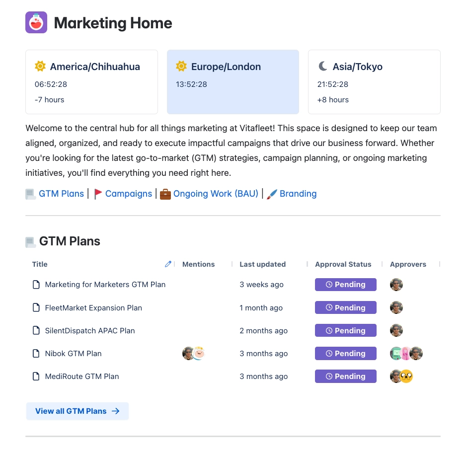 Include approval information in Confluence search macros