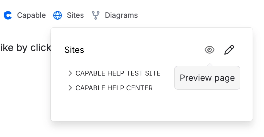 Preview a page without publishing it