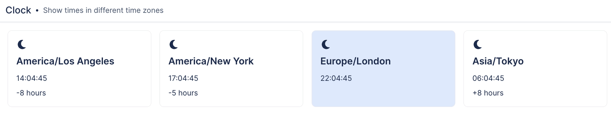 Show time zones in Confluence