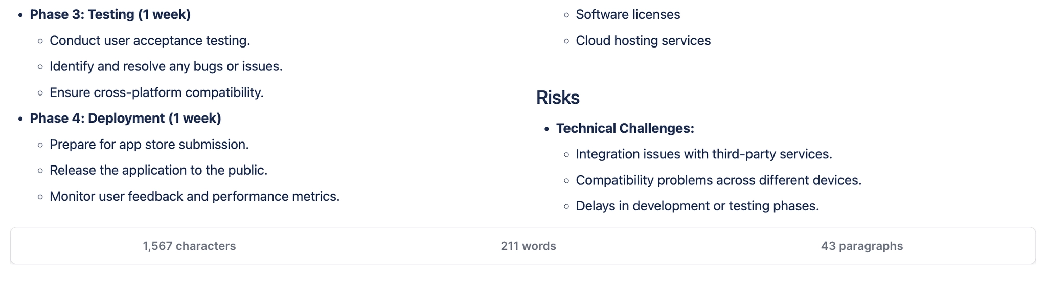 Word count macro in Confluence