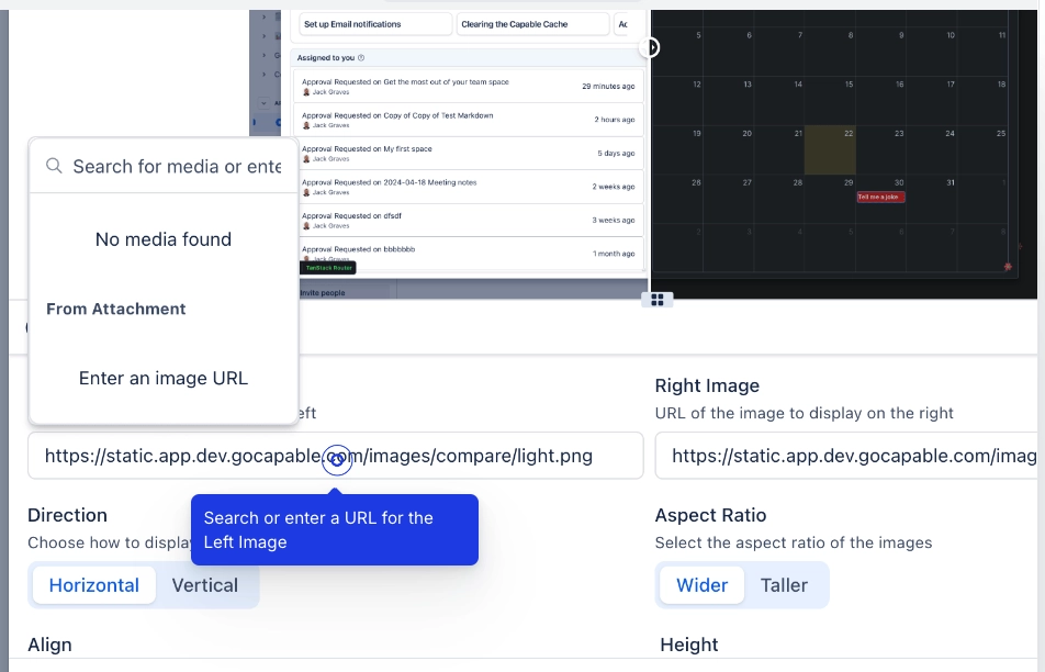 Compare images in Confluence