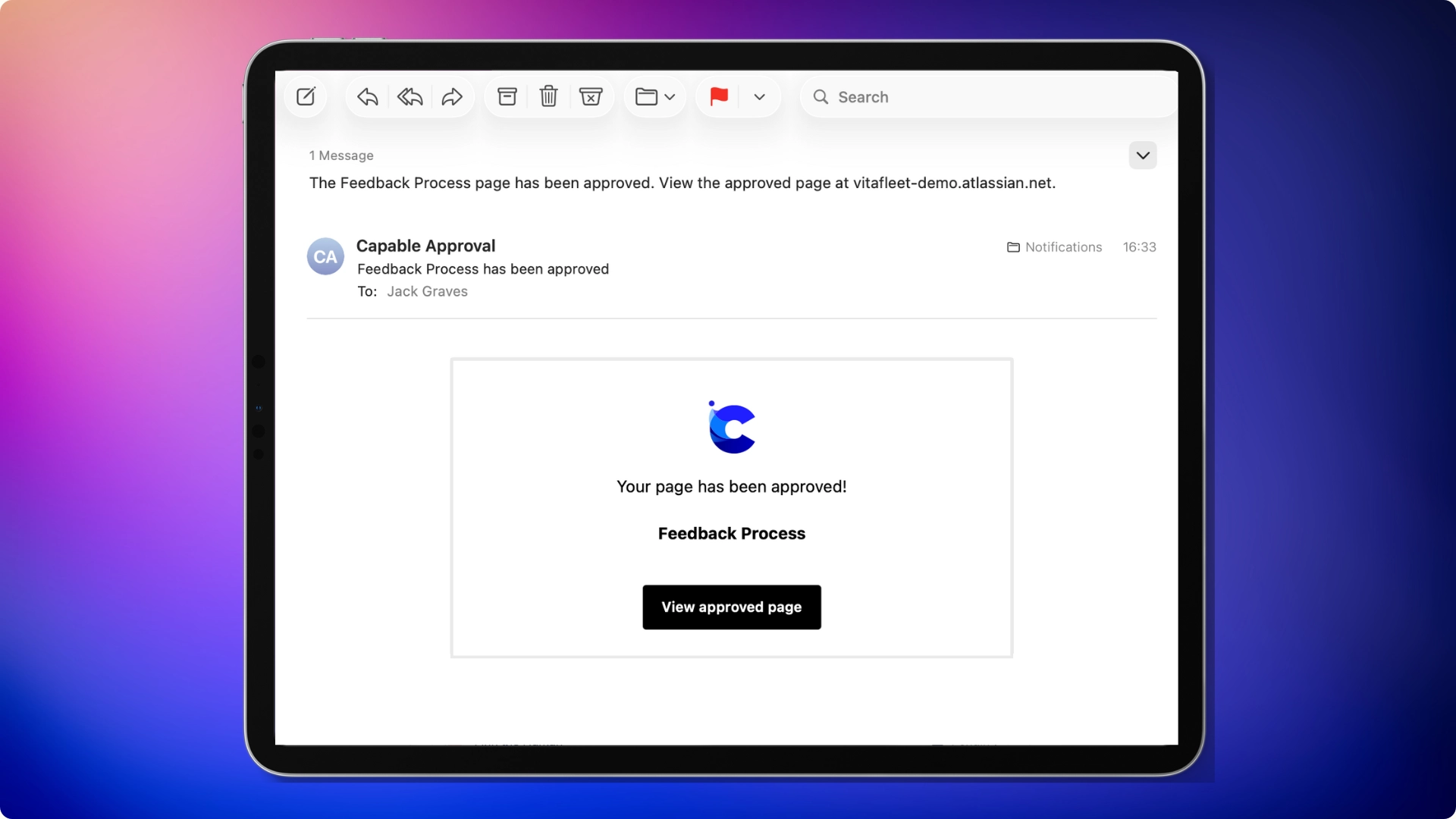 Confluence Approval Email Notifications